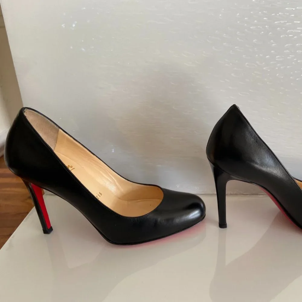 Christian Louboutin Black Simple Pump 100 Size 6 - Picture 6 of 9